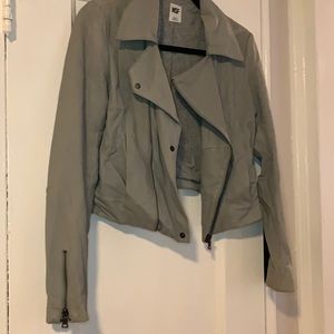 NSF faux leather cropped jacket